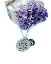 Load image into Gallery viewer, “Faith over Fear” 3-in-1 Necklace (Stainless Steel)