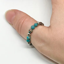 Load image into Gallery viewer, 4mm Blue Calsilica Ring