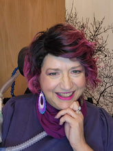 Load image into Gallery viewer, Lacy Rainbow Teardrop Drop Earrings (Surgical Steel)