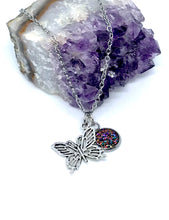 Load image into Gallery viewer, Dana Butterfly 3-in-1 Necklace (Stainless Steel)