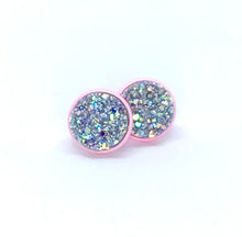 Load image into Gallery viewer, 12mm Frost Druzy Studs