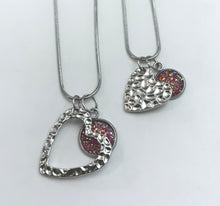 Load image into Gallery viewer, “One Love, One Heart” Mother-Daughter Necklace Set (Stainless Steel)