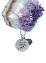 Load image into Gallery viewer, “Wander Fearlessly” 3-in-1 Necklace (Stainless Steel)