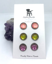 Load image into Gallery viewer, Pere David Deer 10mm Stud Trio (Stainless Steel)