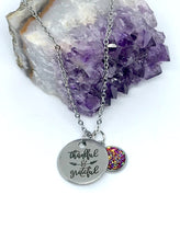 Load image into Gallery viewer, “Thankful & Grateful” 3-in-1 Necklace (Stainless Steel)