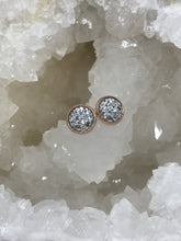 Load image into Gallery viewer, 8mm Silver Druzy Studs