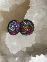 Load image into Gallery viewer, 12mm Dark Pink Druzy