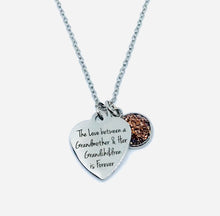 Load image into Gallery viewer, “The Love Between a Grandmother and her Grandchildren is Forever” Necklace (Stainless Steel)