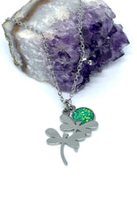 Load image into Gallery viewer, Dance of the Dragonflies 3-in-1 Necklace (Stainless Steel)