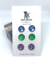 Load image into Gallery viewer, Pere David Deer 10mm Stud Trio (Stainless Steel)