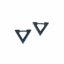 Load image into Gallery viewer, Triangular Sleeper Hoop Earrings (Stainless Steel)