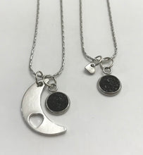 Load image into Gallery viewer, “Love You to the Moon and Back” Mother-Daughter Necklace Set (Stainless Steel)