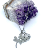 Load image into Gallery viewer, Dance of the Dragonflies 3-in-1 Necklace (Stainless Steel)