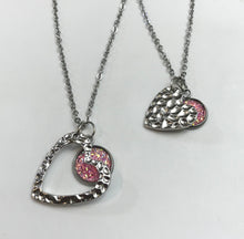 Load image into Gallery viewer, “One Love, One Heart” Mother-Daughter Necklace Set (Stainless Steel)