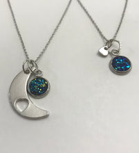 Load image into Gallery viewer, “Love You to the Moon and Back” Mother-Daughter Necklace Set (Stainless Steel)