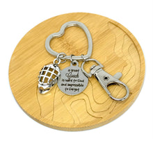 Load image into Gallery viewer, "A great Coach is hard to find and impossible to forget" Keychain
