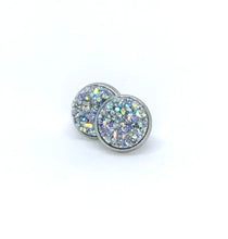 Load image into Gallery viewer, 12mm Frost Druzy Studs