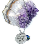 Load image into Gallery viewer, “Wander Fearlessly” 3-in-1 Necklace (Stainless Steel)