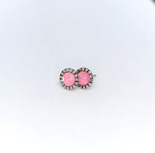 Load image into Gallery viewer, 6mm Cotton Candy Faux Opal Studs