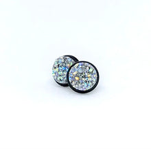 Load image into Gallery viewer, 10mm Frost Druzy Studs