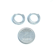 Load image into Gallery viewer, Rose Gold Aliyah Sleeper Hoop Earrings (Sterling Silver)