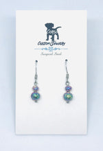 Load image into Gallery viewer, Dainty Rainbow Hematite Drop Earrings
