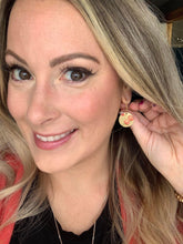 Load image into Gallery viewer, Golden Rose Drop Earrings (Surgical Steel)