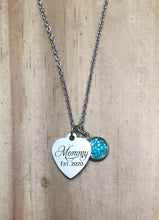 Load image into Gallery viewer, “Mommy EST 2020” Necklace (Stainless Steel)