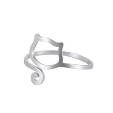 Load image into Gallery viewer, Adjustable Cat Ring (Stainless Steel)