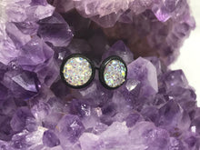 Load image into Gallery viewer, 8mm White Druzy Studs