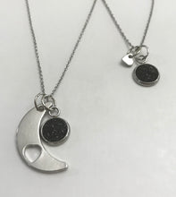 Load image into Gallery viewer, “Love You to the Moon and Back” Mother-Daughter Necklace Set (Stainless Steel)