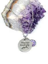 Load image into Gallery viewer, “Wander Fearlessly” 3-in-1 Necklace (Stainless Steel)