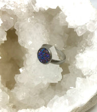 Load image into Gallery viewer, 10mm Fantasy Druzy Ring (Stainless Steel) - Size 7 Only