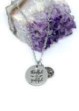 Load image into Gallery viewer, “Thankful & Grateful” 3-in-1 Necklace (Stainless Steel)