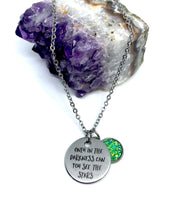 Load image into Gallery viewer, “Only in the Darkness can you see the Stars” 3-in-1 Necklace (Stainless Steel)