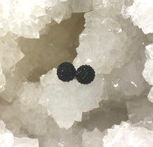 Load image into Gallery viewer, 6mm Black Crystal Ball Studs