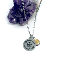 Load image into Gallery viewer, “Grandmas are moms” 3-in-1 Necklace (Stainless Steel)