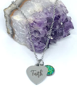 Load image into Gallery viewer, “Faith” 3-in-1 Necklace (Stainless Steel)