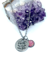 Load image into Gallery viewer, “Faith over Fear” 3-in-1 Necklace (Stainless Steel)
