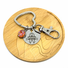 Load image into Gallery viewer, Leukaemia and Kidney Cancer Survivor Research Keychain (Stainless Steel)