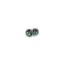 Load image into Gallery viewer, 6mm Black Faux Opal Stud