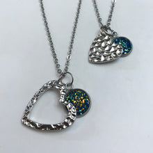 Load image into Gallery viewer, “One Love, One Heart” Mother-Daughter Necklace Set (Stainless Steel)