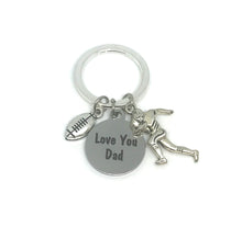 Load image into Gallery viewer, “Love You Dad” Keychain (Stainless Steel)