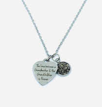 Load image into Gallery viewer, “The Love Between a Grandmother and her Grandchildren is Forever” Necklace (Stainless Steel)