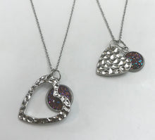 Load image into Gallery viewer, “One Love, One Heart” Mother-Daughter Necklace Set (Stainless Steel)