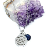 Load image into Gallery viewer, "The Love Between a Mother & Daughter is Forever" 3-in-1 Necklace (Stainless Steel)