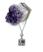 Load image into Gallery viewer, Unicorn Love Birthstone Necklace (Stainless Steel)