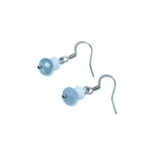 Load image into Gallery viewer, Dainty Radiant Aquamarine Drop Earrings
