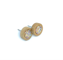 Load image into Gallery viewer, 8mm Light Pink Druzy Studs