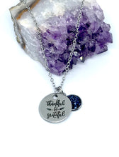 Load image into Gallery viewer, “Thankful & Grateful” 3-in-1 Necklace (Stainless Steel)